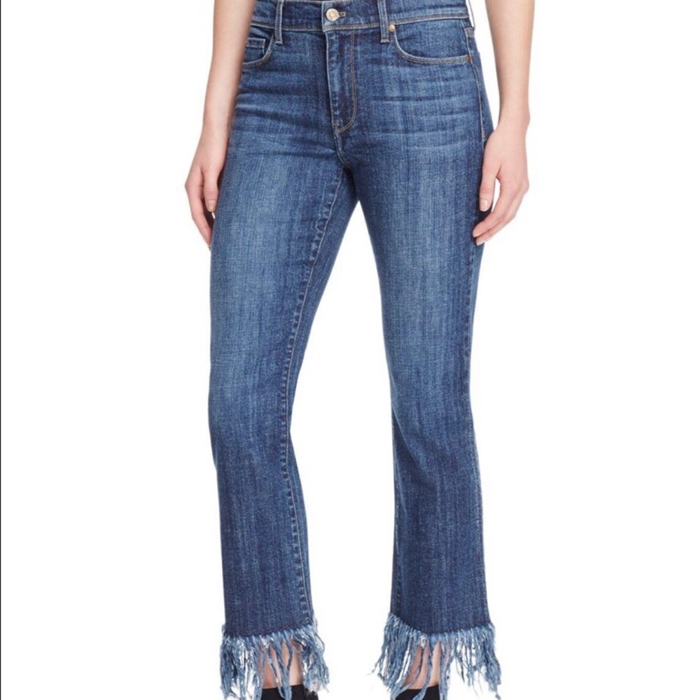 Pistola Dark Wash Fringe Jeans